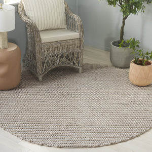 Safavieh Natura Bohemian Runner Area Rug - Artisanal Ivory Flatweave Design For Hallways & Entryways Taupe ,Ivory 80% Wool,20% Cotton Nat287e-6r