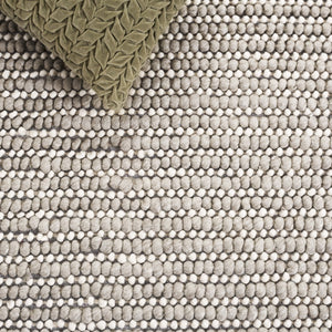 Safavieh Natura Bohemian Runner Area Rug - Artisanal Ivory Flatweave Design For Hallways & Entryways Grey ,Ivory 80% Wool,20% Cotton Nat287f-5