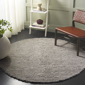 Safavieh Natura Bohemian Runner Area Rug - Artisanal Ivory Flatweave Design For Hallways & Entryways Grey ,Ivory 80% Wool,20% Cotton Nat287f-6r