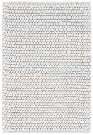 Safavieh Natura Handcrafted Bohemian Area Rug – Elegant Design, Durable Wool & Cotton Blend For Stylish Living Spaces Light Blue ,Ivory 80% Wool,20% Cotton Nat287l-6