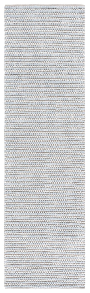 Safavieh Natura Bohemian Runner Area Rug - Artisanal Ivory Flatweave Design For Hallways & Entryways Light Blue ,Ivory 80% Wool,20% Cotton Nat287l-28