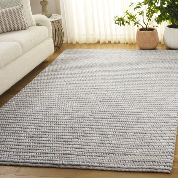Safavieh Natura Bohemian Runner Area Rug - Artisanal Ivory Flatweave Design For Hallways & Entryways Light Blue ,Ivory 80% Wool,20% Cotton Nat287l-5
