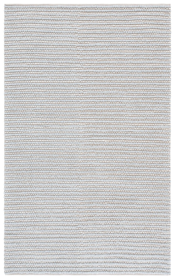 Safavieh Natura Bohemian Runner Area Rug - Artisanal Ivory Flatweave Design For Hallways & Entryways Light Blue ,Ivory 80% Wool,20% Cotton Nat287l-5