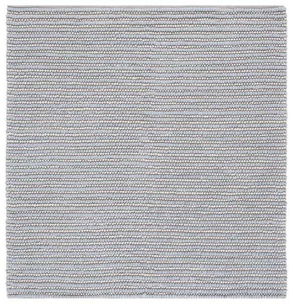 Safavieh Natura Bohemian Runner Area Rug - Artisanal Ivory Flatweave Design For Hallways & Entryways Light Blue ,Ivory 80% Wool,20% Cotton Nat287l-6sq