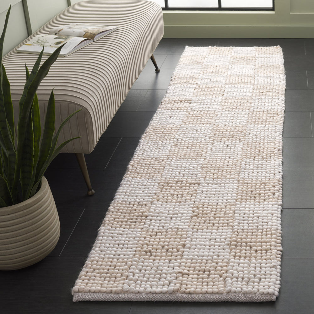 Safavieh Natura Runner Area Rug - Luxurious Handmade Flatweave Design For Timeless Bohemian Home Decor Beige ,Ivory 80% Wool,20% Cotton Nat288b-28