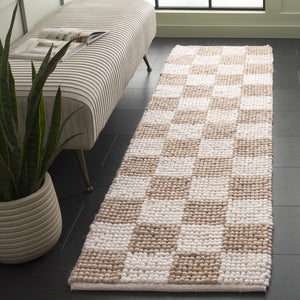 Safavieh Natura Bohemian-inspired Area Rug - Stylish, Durable, And Cozy Addition For Any Home Décor Taupe ,Ivory 80% Wool,20% Cotton Nat288e-4