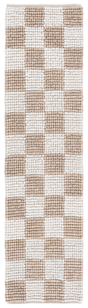 Safavieh Natura Bohemian-inspired Area Rug - Stylish, Durable, And Cozy Addition For Any Home Décor Taupe ,Ivory 80% Wool,20% Cotton Nat288e-4