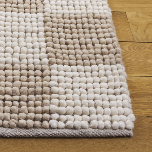 Safavieh Natura Runner Area Rug - Luxurious Handmade Flatweave Design For Timeless Bohemian Home Decor Taupe ,Ivory 80% Wool,20% Cotton Nat288e-5