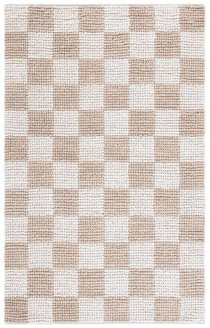 Safavieh Natura Runner Area Rug - Luxurious Handmade Flatweave Design For Timeless Bohemian Home Decor Taupe ,Ivory 80% Wool,20% Cotton Nat288e-5