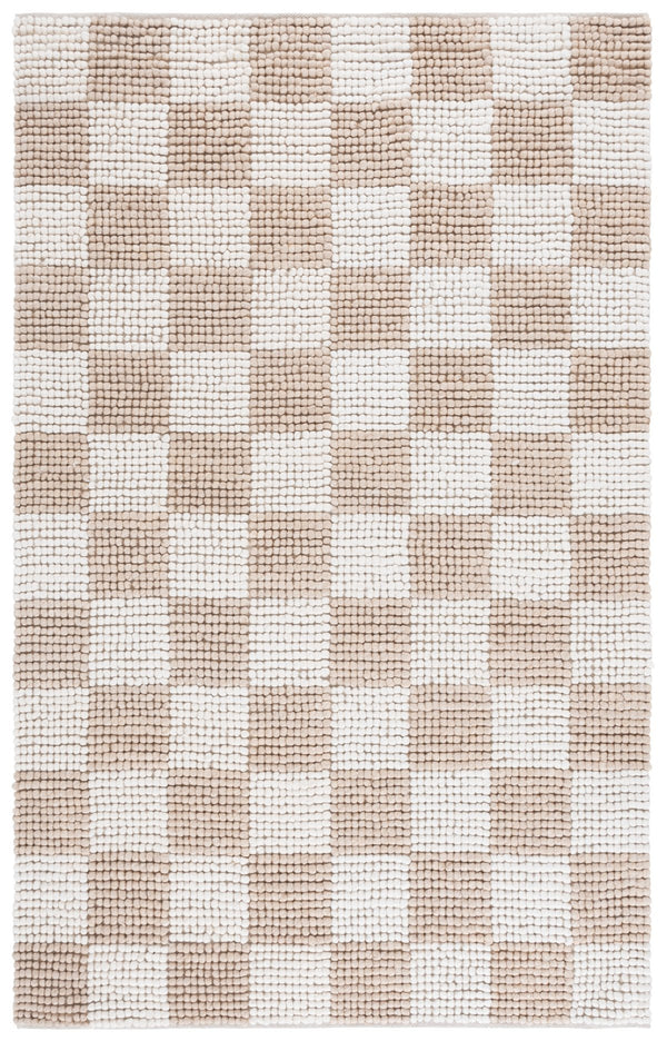 Safavieh Natura Runner Area Rug - Luxurious Handmade Flatweave Design For Timeless Bohemian Home Decor Taupe ,Ivory 80% Wool,20% Cotton Nat288e-5