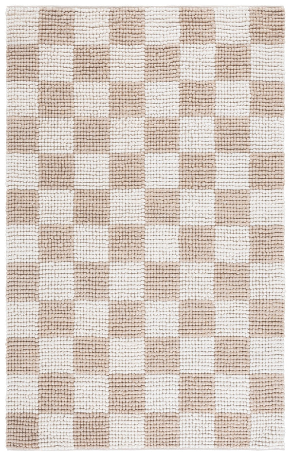 Safavieh Natura Bohemian-inspired Area Rug - Stylish, Durable, And Cozy Addition For Any Home Décor Taupe ,Ivory 80% Wool,20% Cotton Nat288e-4