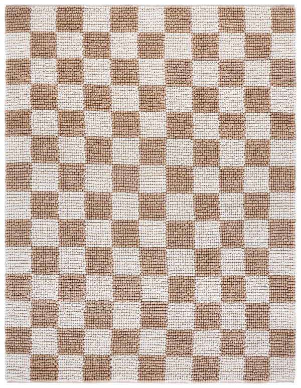 Safavieh Natura Runner Area Rug - Luxurious Handmade Flatweave Design For Timeless Bohemian Home Decor Taupe ,Ivory 80% Wool,20% Cotton Nat288e-8