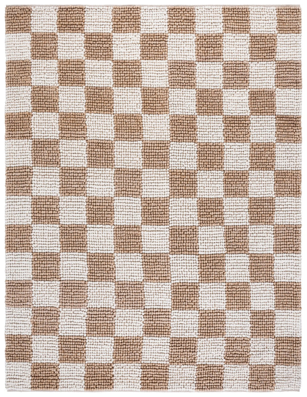 Safavieh Natura Bohemian-inspired Area Rug - Stylish, Durable, And Cozy Addition For Any Home Décor Taupe ,Ivory 80% Wool,20% Cotton Nat288e-4