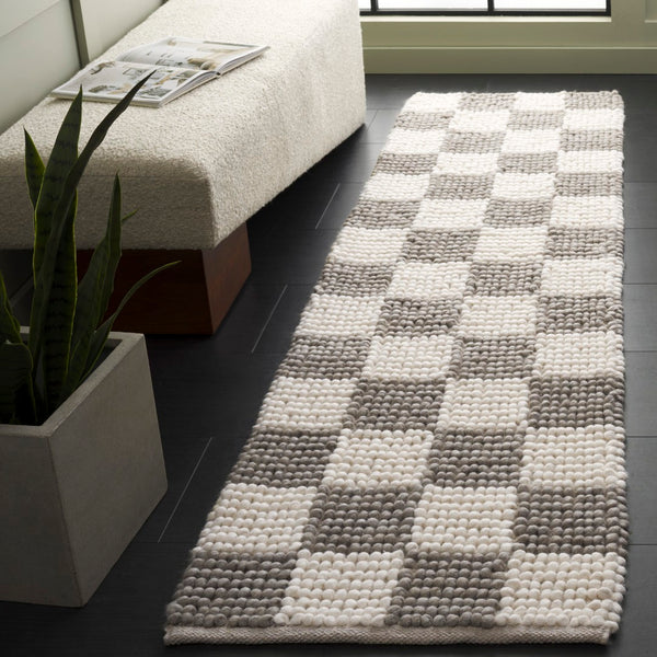 Safavieh Natura Bohemian-inspired Area Rug - Stylish, Durable, And Cozy Addition For Any Home Décor Grey ,Ivory 80% Wool,20% Cotton Nat288f-3