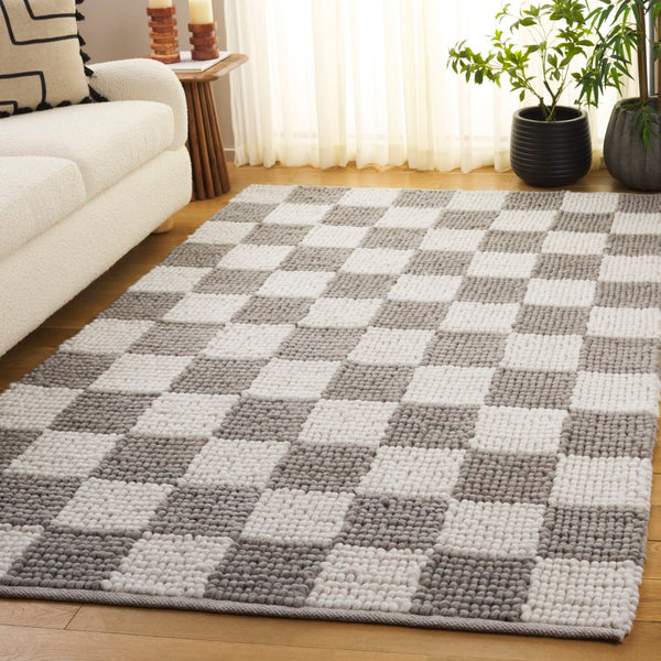 Safavieh Natura Bohemian-inspired Area Rug - Stylish, Durable, And Cozy Addition For Any Home Décor Grey ,Ivory 80% Wool,20% Cotton Nat288f-3