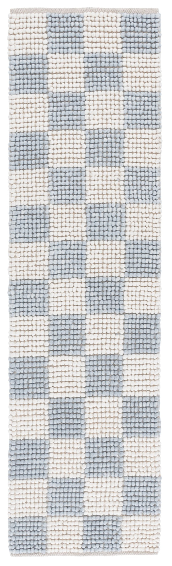 Safavieh Natura Runner Area Rug - Luxurious Handmade Flatweave Design For Timeless Bohemian Home Decor Light Blue ,Ivory 80% Wool,20% Cotton Nat288l-28