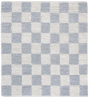 Safavieh Natura Runner Area Rug - Luxurious Handmade Flatweave Design For Timeless Bohemian Home Decor Light Blue ,Ivory 80% Wool,20% Cotton Nat288l-6sq