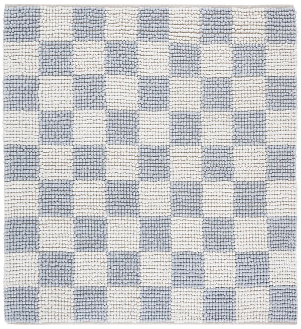 Safavieh Natura Runner Area Rug - Luxurious Handmade Flatweave Design For Timeless Bohemian Home Decor Light Blue ,Ivory 80% Wool,20% Cotton Nat288l-6sq