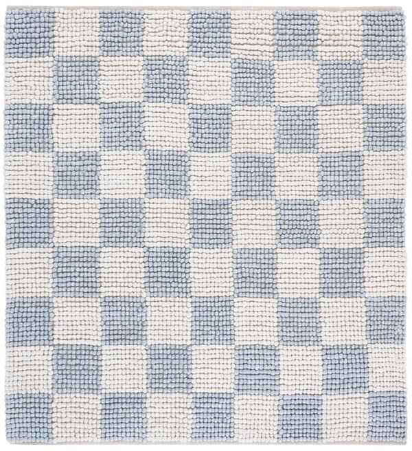 Safavieh Natura Bohemian-inspired Area Rug - Stylish, Durable, And Cozy Addition For Any Home Décor Light Blue ,Ivory 80% Wool,20% Cotton Nat288l-4