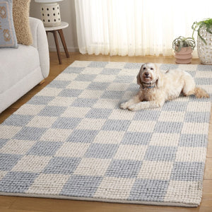 Safavieh Natura Handcrafted Wool Cotton Flatweave Rug Bohemian Checkerboard for Living Spaces NAT288L-6