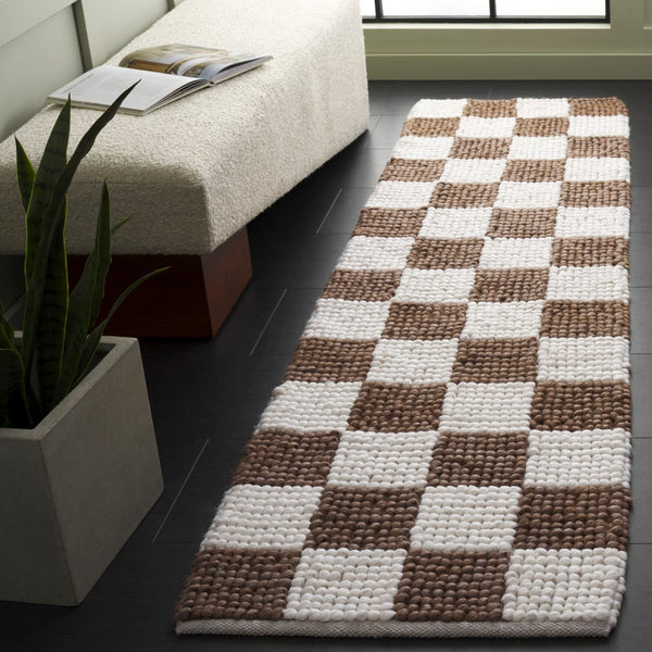 Safavieh Natura Bohemian-inspired Area Rug - Stylish, Durable, And Cozy Addition For Any Home Décor Brown ,Ivory 80% Wool,20% Cotton Nat288t-3