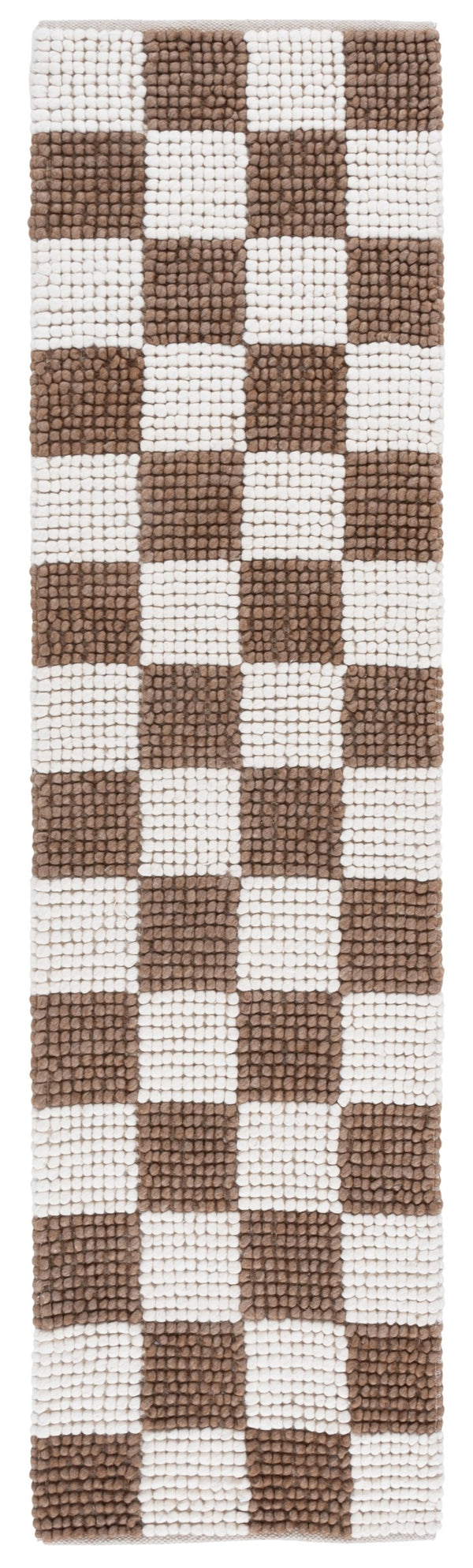 Safavieh Natura Runner Area Rug - Luxurious Handmade Flatweave Design For Timeless Bohemian Home Decor Brown ,Ivory 80% Wool,20% Cotton Nat288t-28