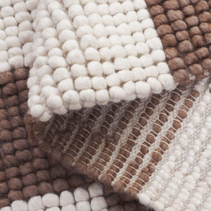 Safavieh Natura Runner Area Rug - Luxurious Handmade Flatweave Design For Timeless Bohemian Home Decor Brown ,Ivory 80% Wool,20% Cotton Nat288t-5