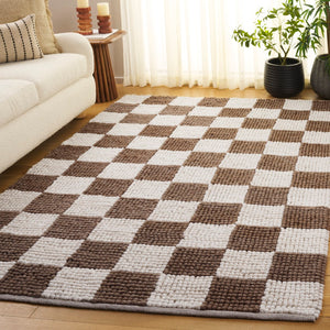 Safavieh Natura Bohemian-inspired Area Rug - Stylish, Durable, And Cozy Addition For Any Home Décor Brown ,Ivory 80% Wool,20% Cotton Nat288t-3