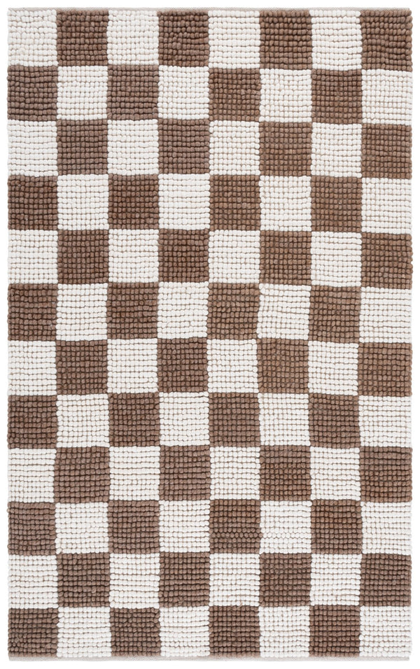 Safavieh Natura Runner Area Rug - Luxurious Handmade Flatweave Design For Timeless Bohemian Home Decor Brown ,Ivory 80% Wool,20% Cotton Nat288t-5