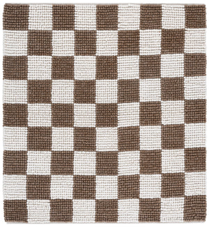 Safavieh Natura Runner Area Rug - Luxurious Handmade Flatweave Design For Timeless Bohemian Home Decor Brown ,Ivory 80% Wool,20% Cotton Nat288t-6sq