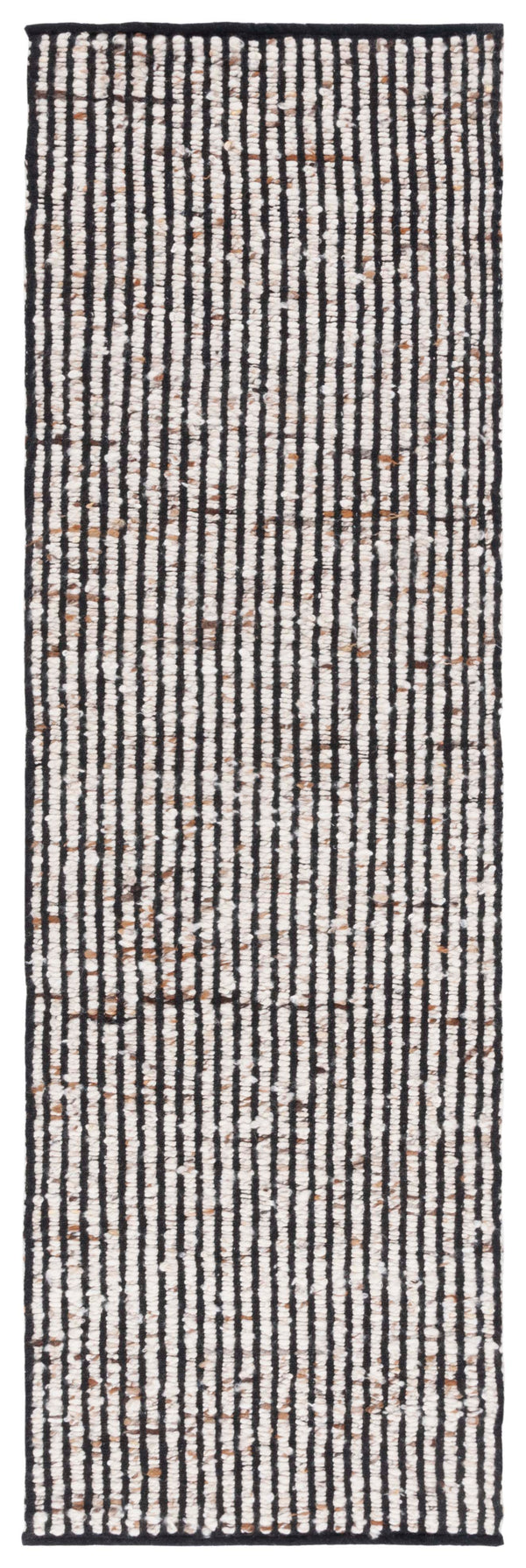 Safavieh Natura Flat-Weave Black & Ivory Wool-Jute Rug — Low-Profile Durable Design For Modern Living Spaces 10'-0" x 14'-0" NAT331Z-10