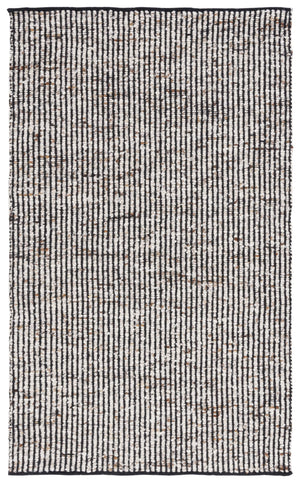 Safavieh Natura Flat-Weave Black & Ivory Wool-Jute Rug — Low-Profile Durable Design For Modern Living Spaces 10'-0" x 14'-0" NAT331Z-10