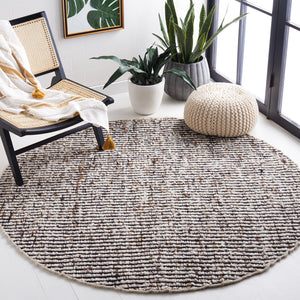 Safavieh Natura Black Ivory Runner With Boho Pattern, Low-Profile Wool-Jute Flatweave For High-Traffic Areas 2'-3" x 9'-0" NAT331Z-29