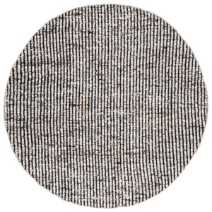 Safavieh Natura Flat-Weave Black & Ivory Wool-Jute Rug — Low-Profile Durable Design For Modern Living Spaces 10'-0" x 14'-0" NAT331Z-10