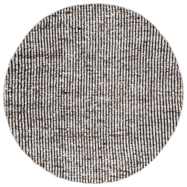 Safavieh Natura Flat-Weave Black & Ivory Wool-Jute Rug — Low-Profile Durable Design For Modern Living Spaces 10'-0" x 14'-0" NAT331Z-10