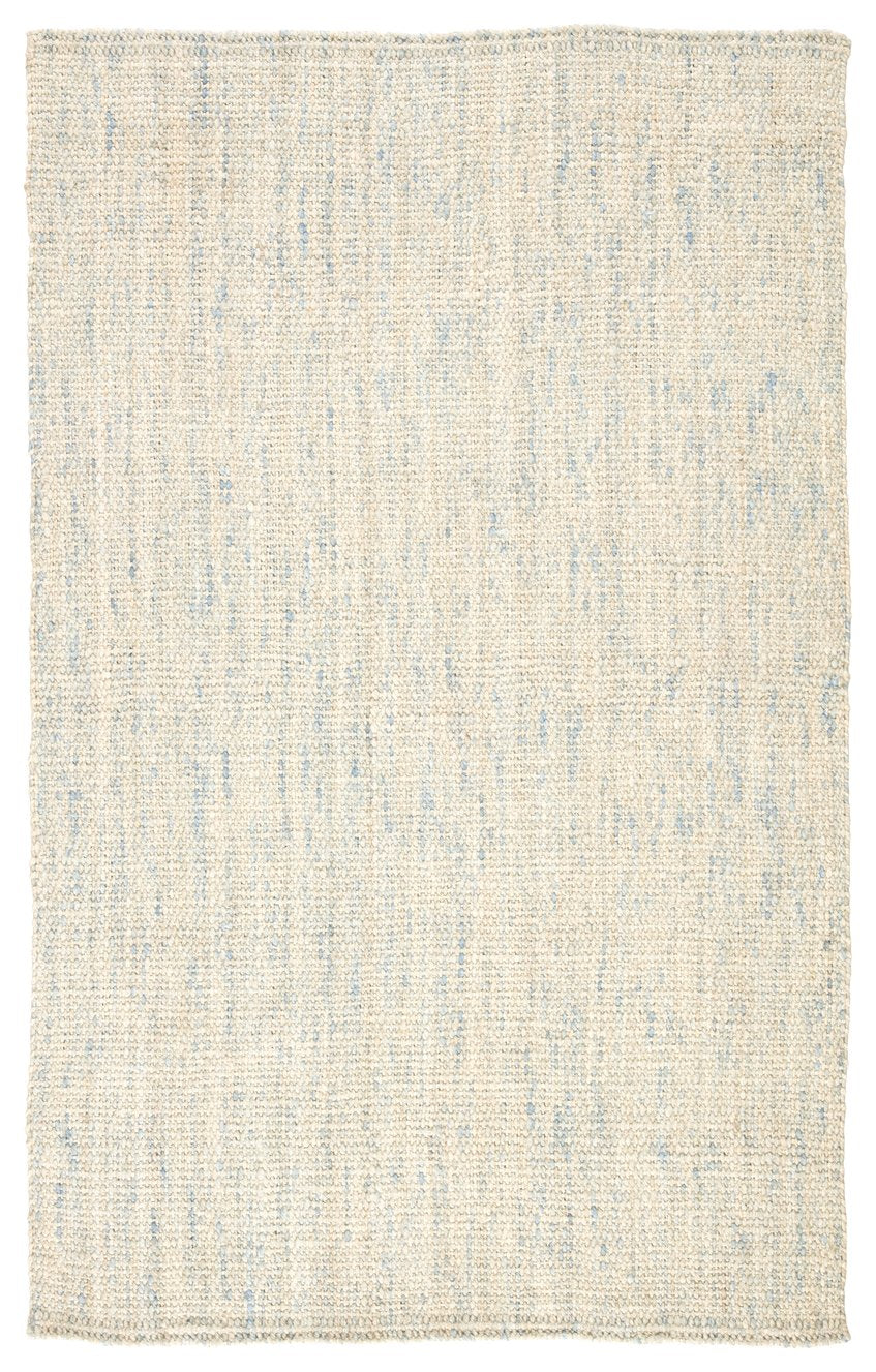 Jaipur Living Naturals Tobago Bluffton Nat34 Handwoven Handmade 100% Jute Solids Solid Indoor Rug Ivory, Blue 100% Jute Rug143161