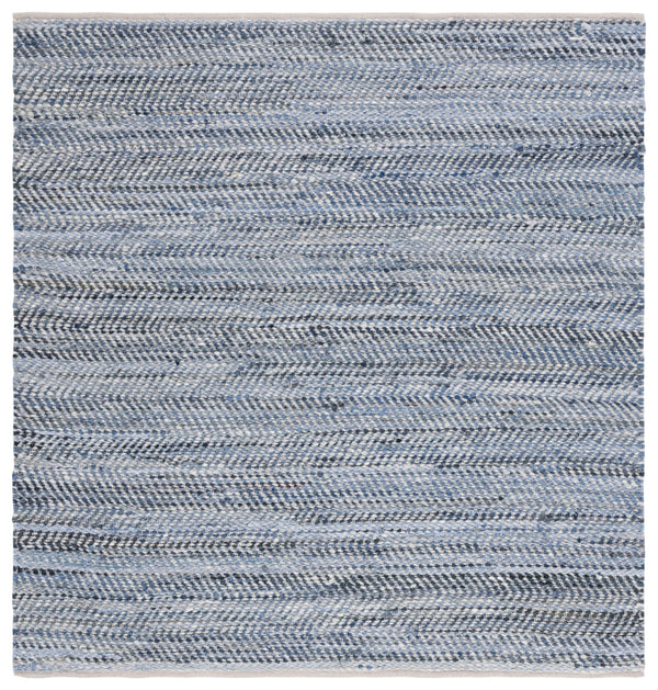 Safavieh Natura Handcrafted Flat-Weave Rug In Calming Blue & Ivory — Wool-Cotton Blend, Low-Profile Durable Design 6'-0" x 9'-0" NAT346M-6