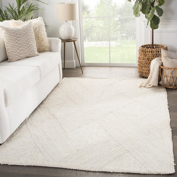 Jaipur Living Naturals Tobago Vero Nat35 Handwoven Handmade 100% Jute Contemporary Solid Indoor Rug Ivory 100% Jute Rug143106