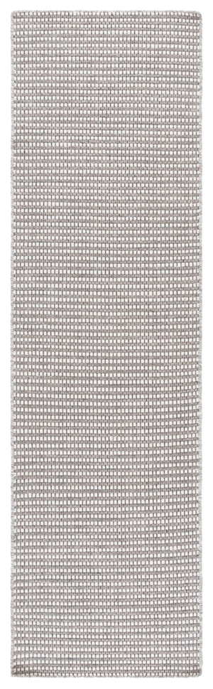 Safavieh Natura Modern Hand Woven Runner Area Rug - Luxurious Wool & Cotton Blend For Elegant Spaces Grey ,Ivory 85% Wool,15% Cotton Nat386f-28