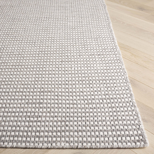 Safavieh Natura Modern Hand Woven Runner Area Rug - Luxurious Wool & Cotton Blend For Elegant Spaces Grey ,Ivory 85% Wool,15% Cotton Nat386f-5