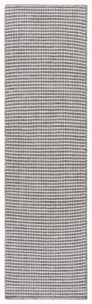 Safavieh Natura Modern Hand Woven Runner Area Rug - Luxurious Wool & Cotton Blend For Elegant Spaces Dark Grey ,Ivory 85% Wool,15% Cotton Nat386g-28
