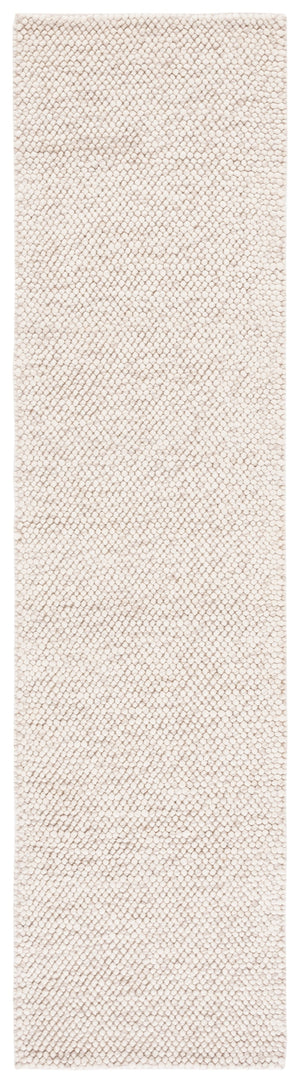 Safavieh Natura Hand-Woven 10X10 Square Rug – Wool-Cotton Blend, Low Profile Beige Ivory Texture For Living Rooms 9'-0" x 9'-0" NAT425B-9SQ