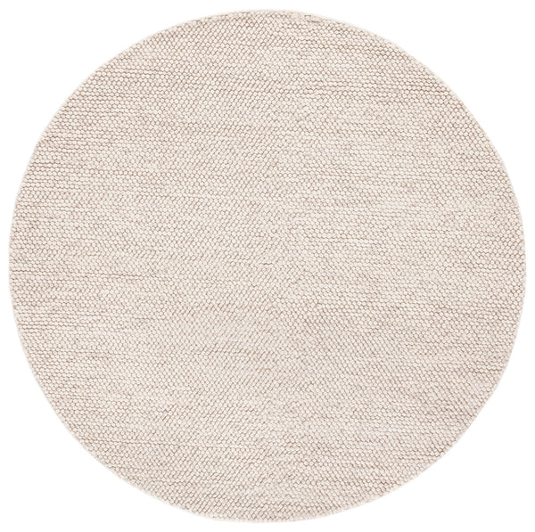 Safavieh Natura Hand-Woven 10X10 Square Rug – Wool-Cotton Blend, Low Profile Beige Ivory Texture For Living Rooms 9'-0" x 9'-0" NAT425B-9SQ