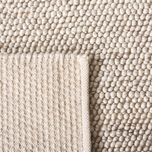 Safavieh Natura Hand Woven Wool Runner Rug in Soft Grey Ivory for Hallways and Entryways NAT425F-217