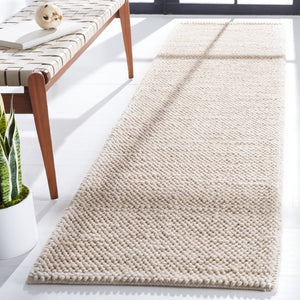 Safavieh Natura Hand Woven Wool Blend Runner Rug Artisan Grey Ivory Hallway Accent NAT425F-28