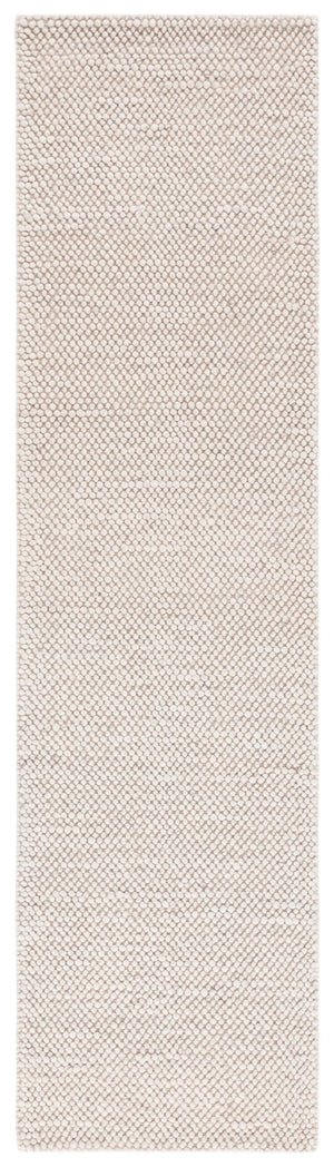 Safavieh Natura Hand-Woven Grey Ivory Runner — Wool-Cotton Blend, Low-Profile Texture For Hallways And Entryways 2'-3" x 21'-0" NAT425F-221