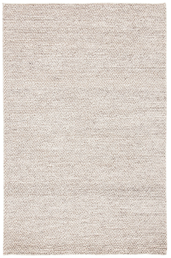 Safavieh Natura Hand-Woven Grey Ivory Area Rug — Scandinavian Minimalist Low-Pile Wool Blend For Living Rooms 6'-0" x 8'-0" NAT425F-68