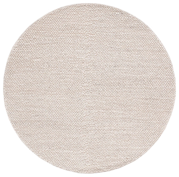 Safavieh Natura Hand-Woven Grey Ivory Area Rug — Scandinavian Minimalist Low-Pile Wool Blend For Living Rooms 6'-0" x 8'-0" NAT425F-68