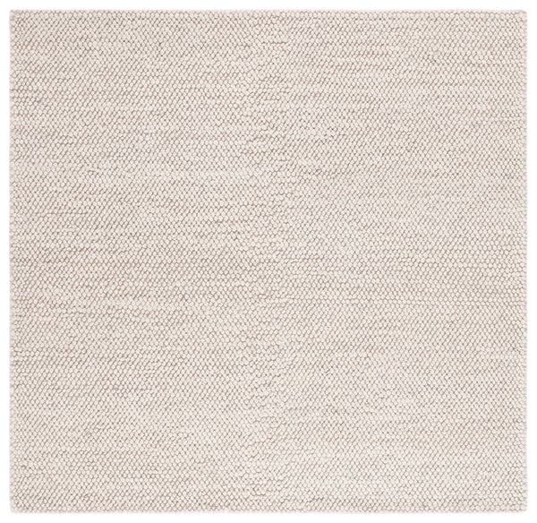 Safavieh Natura Hand-Woven Grey Ivory Area Rug — Scandinavian Minimalist Low-Pile Wool Blend For Living Rooms 6'-0" x 8'-0" NAT425F-68