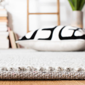 Safavieh Natura Hand Woven Wool Blend Area Rug Silver Tonal Square Living Room Floor Accent NAT425G-8SQ
